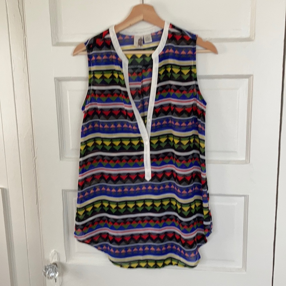 Colorful tunic top size small